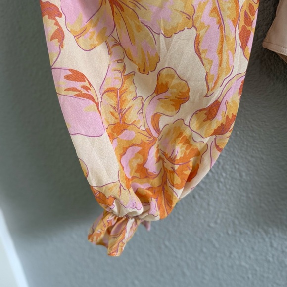 RNWY The Label Off The Shoulder Vishaka Bodysuit in Citrus Size 4 NWT - Picture 5 of 6